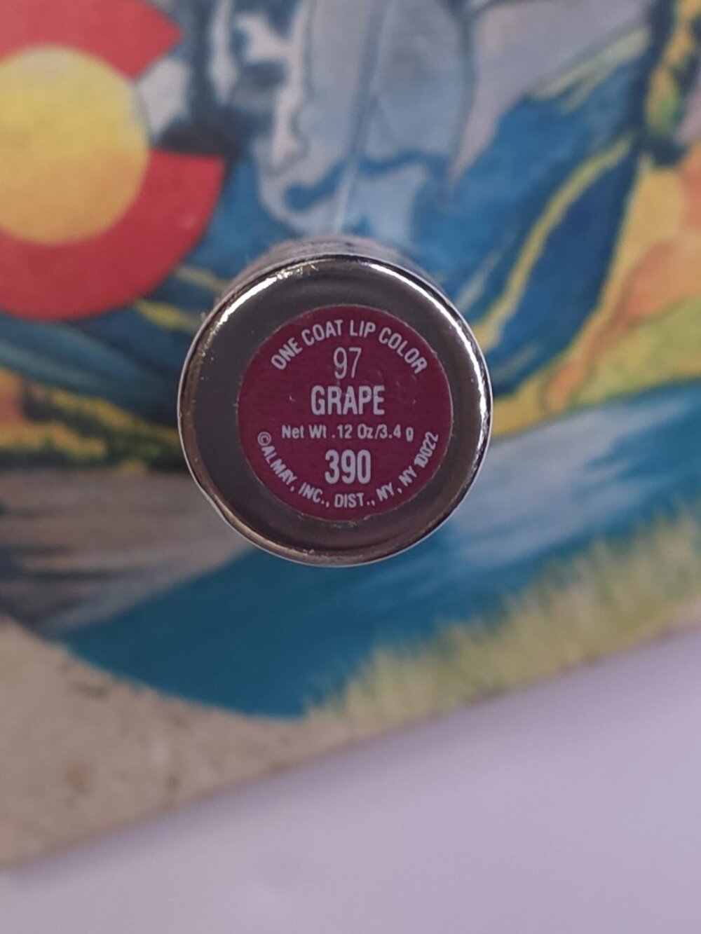 VINTAGE Almay One Coat Lip Color - 97 Grape 390